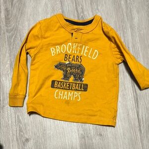 4/$20 Brookfield Bears Basketball Champs Yellow Long Sleeve Shirt